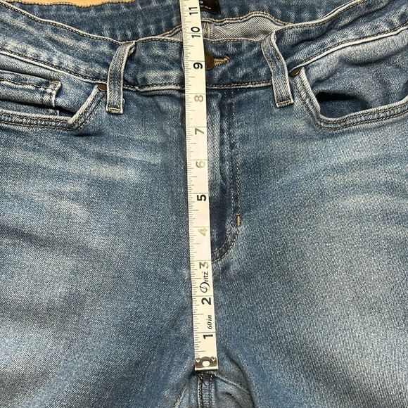 JustBlack Medium Blue Rough Hem Boot Cut Jean Sz 29 - Picture 4 of 14